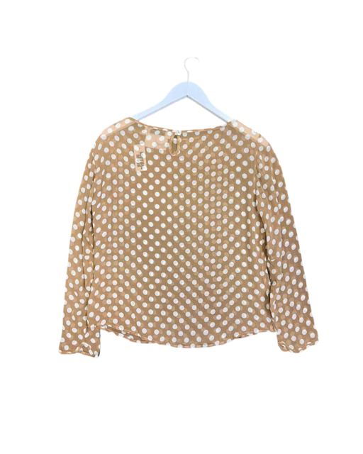 Size S |  Sportmax Sheer Silk Polkadot Top, S