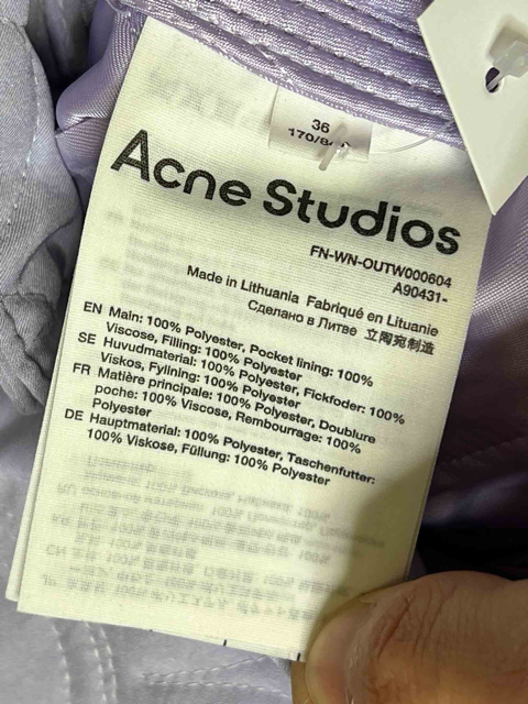 Size 36 (8) | Acne Studios Quilted Jacket