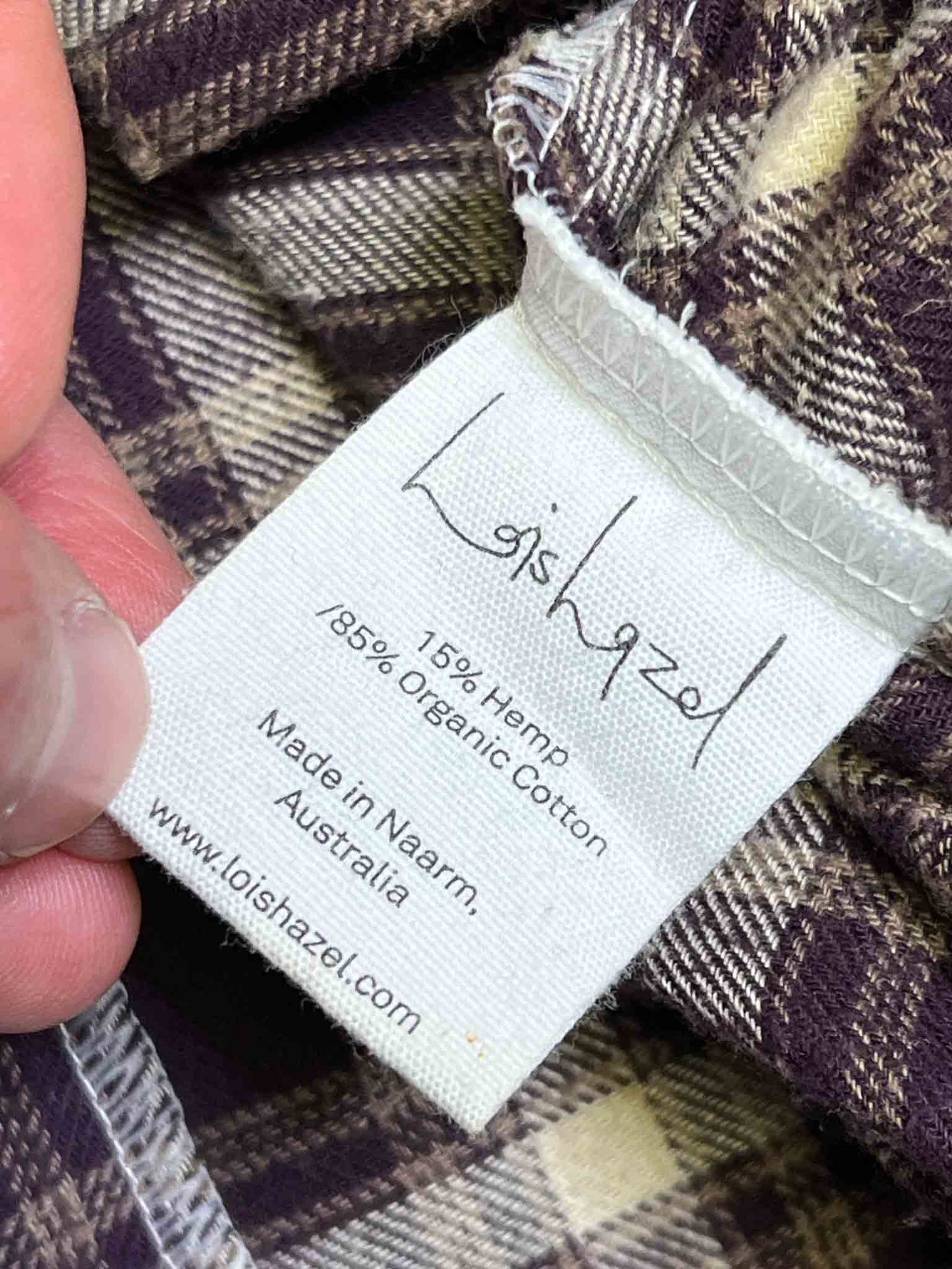 Size 12 | Lois Hazel Gathered Check Top