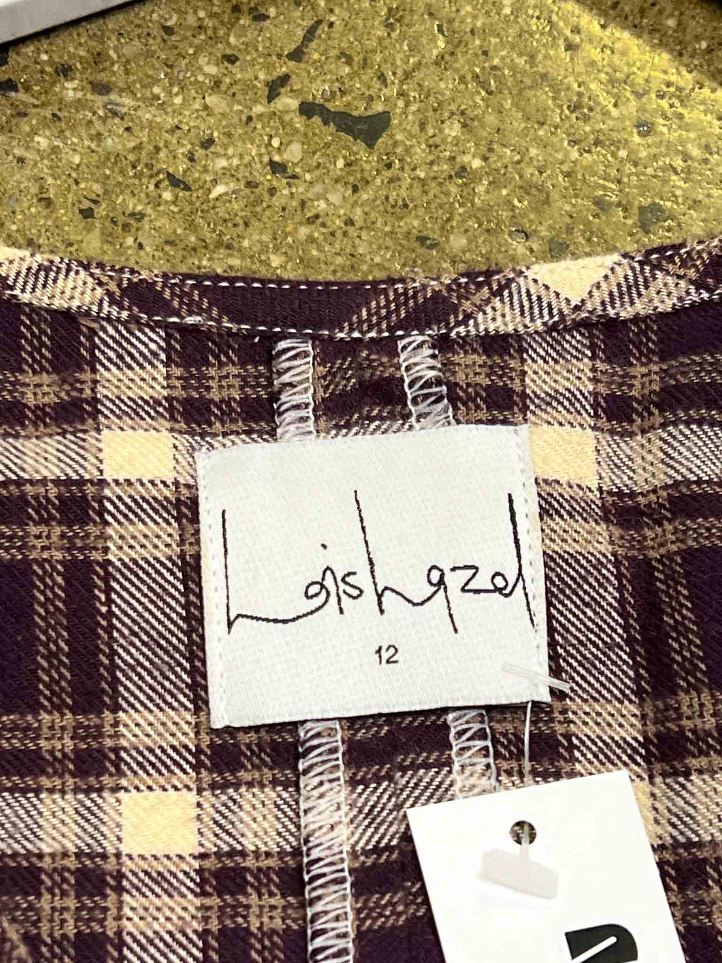 Size 12 | Lois Hazel Gathered Check Top