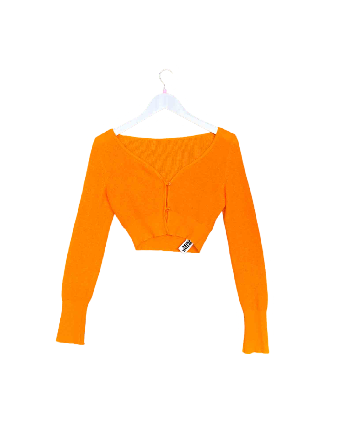 Size 38 (M) | Jacquemus Orange Le Papier 'Le Cardigan Alzou' Mohair Cardigan