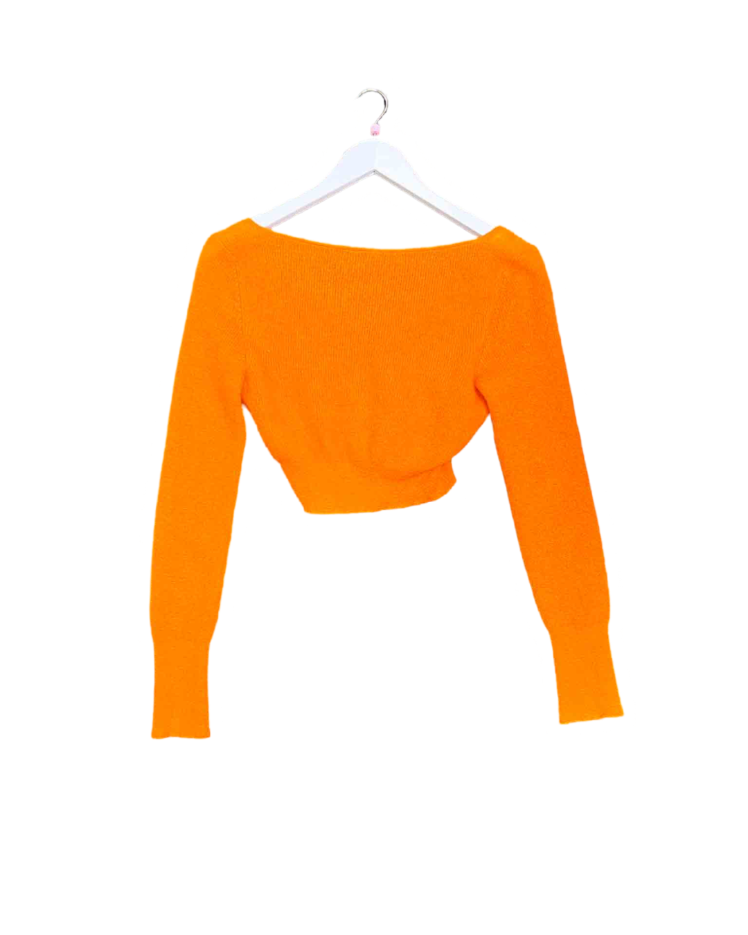 Size 38 (M) | Jacquemus Orange Le Papier 'Le Cardigan Alzou' Mohair Cardigan