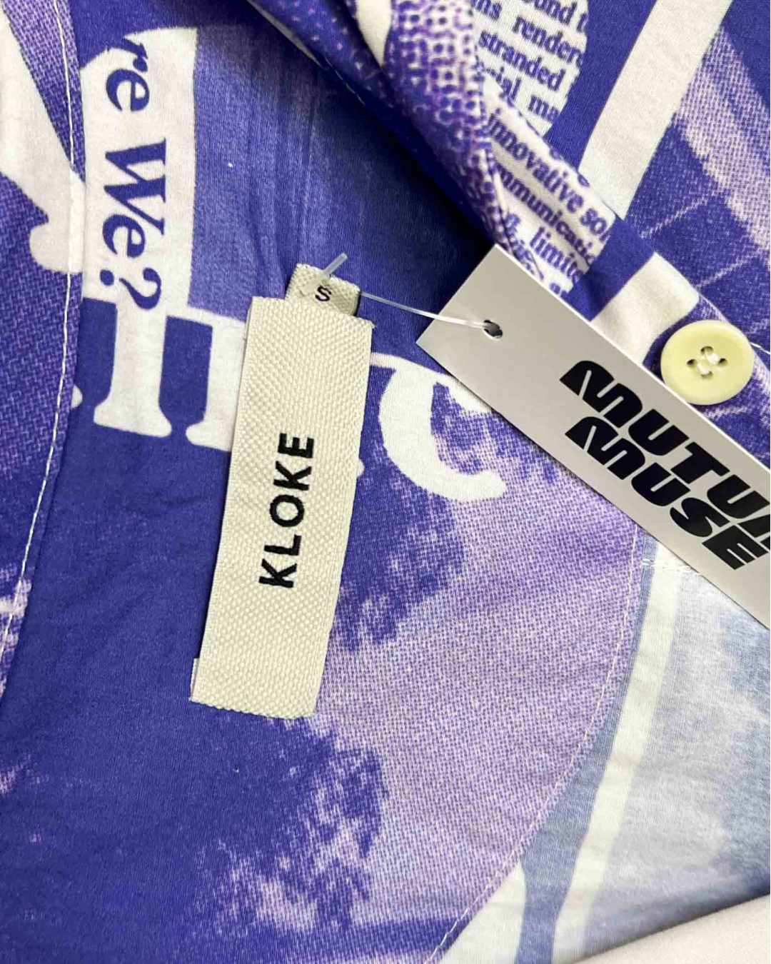 Size S | Kloke Daily Newspaper Print Dress