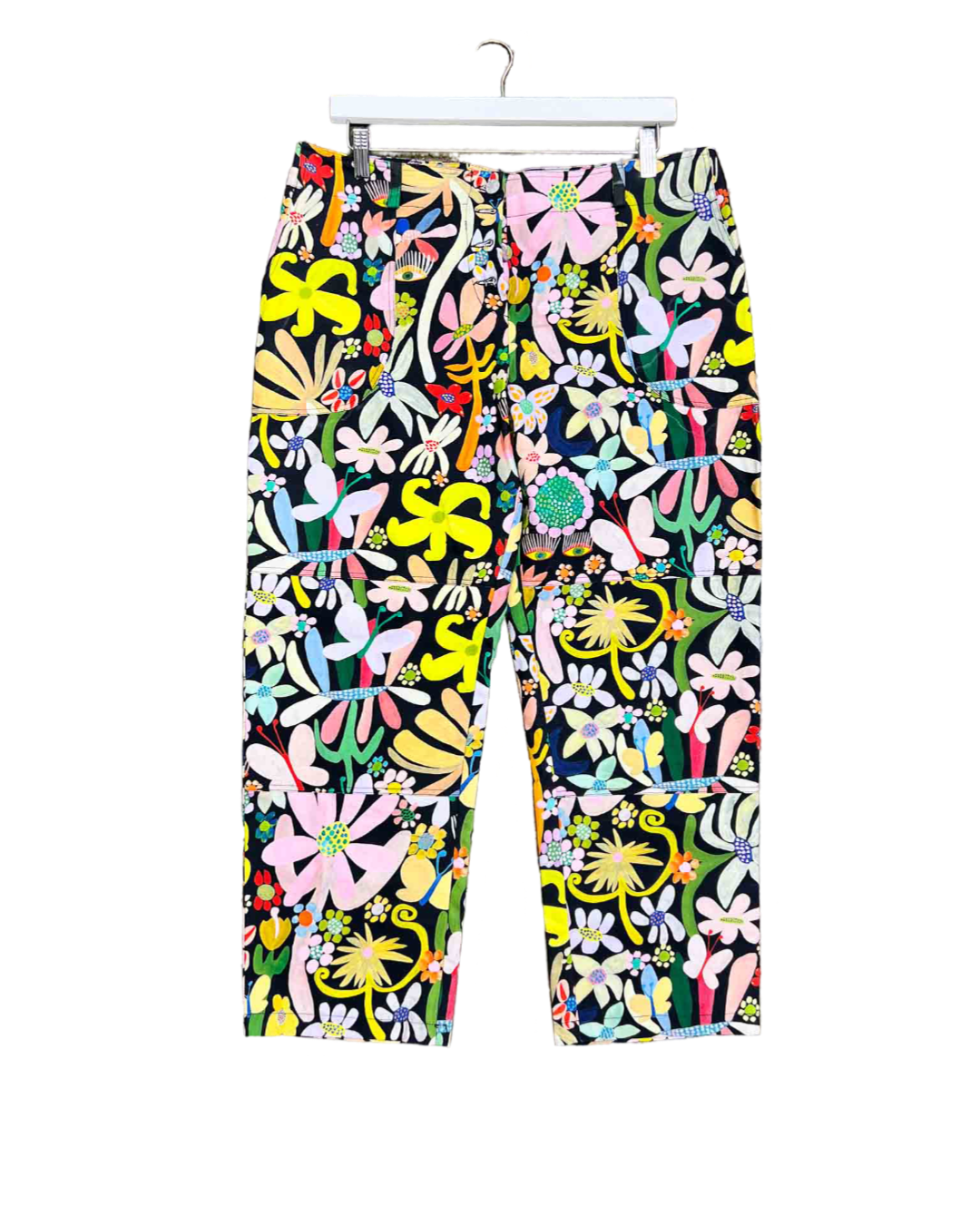 Size 16 | Kuwaii Night Blooms Floral Wide Leg Pants