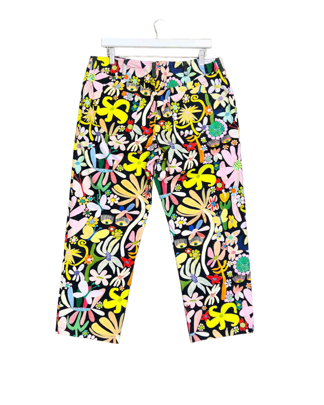 Size 16 | Kuwaii Night Blooms Floral Wide Leg Pants