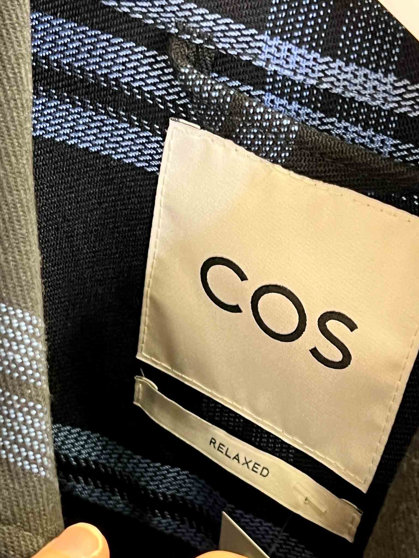 Size S | COS Oversized Plaid Shirt