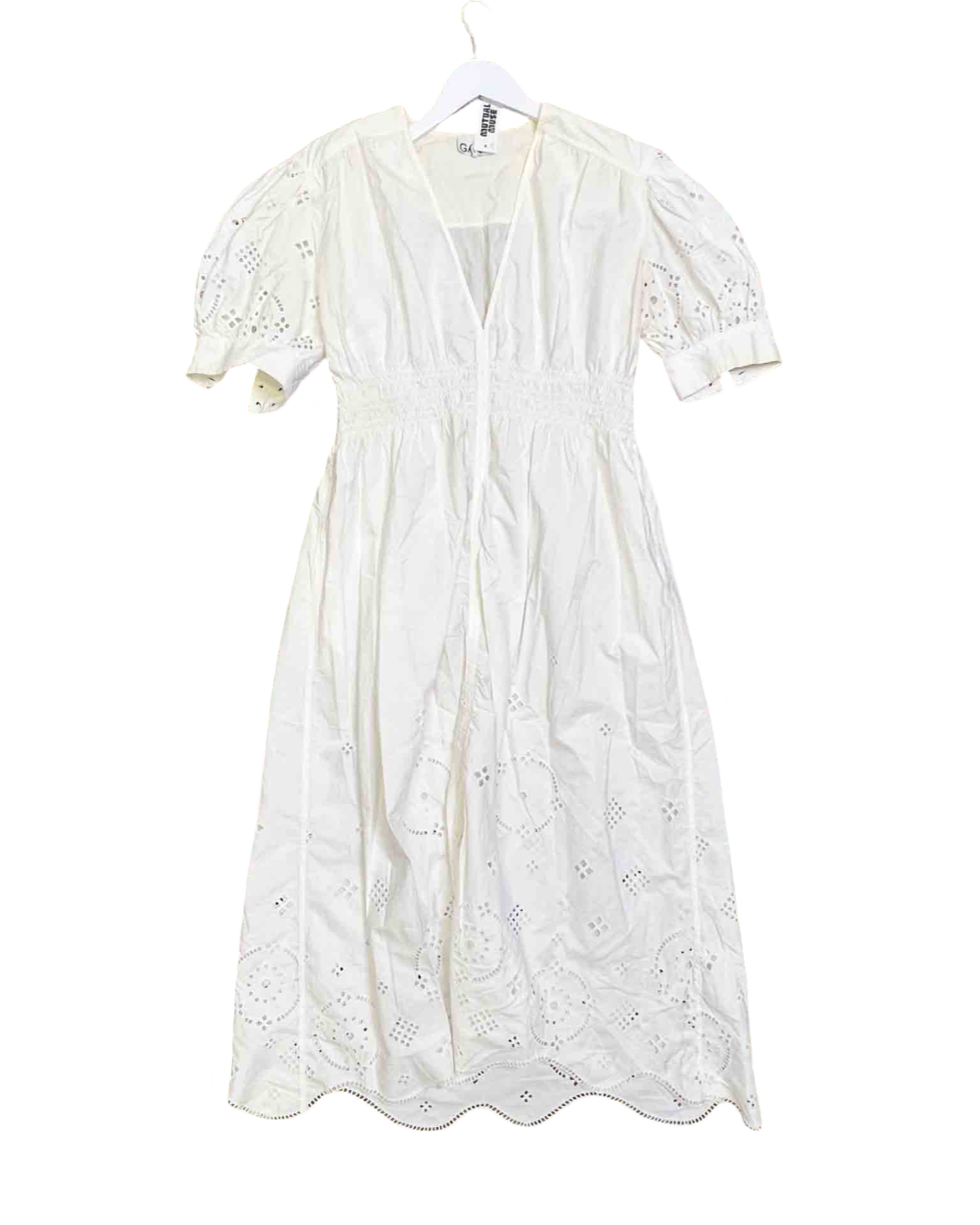 Size 40 (14) | Ganni Broderie Midi Dress