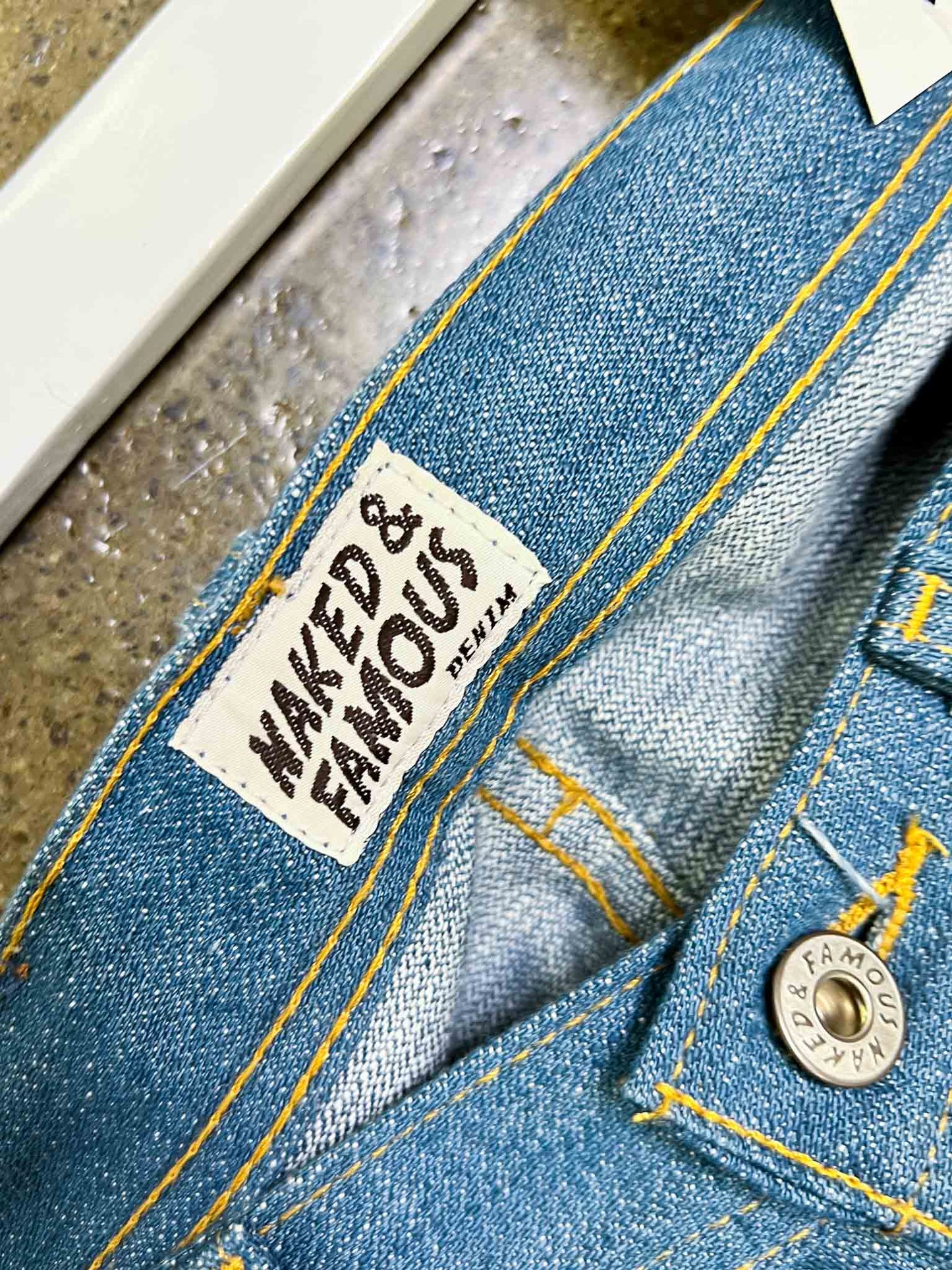 Size 30 | Naked & Famous Denim Weird Guy Vintagecast Broken Twill Selvedge Jeans