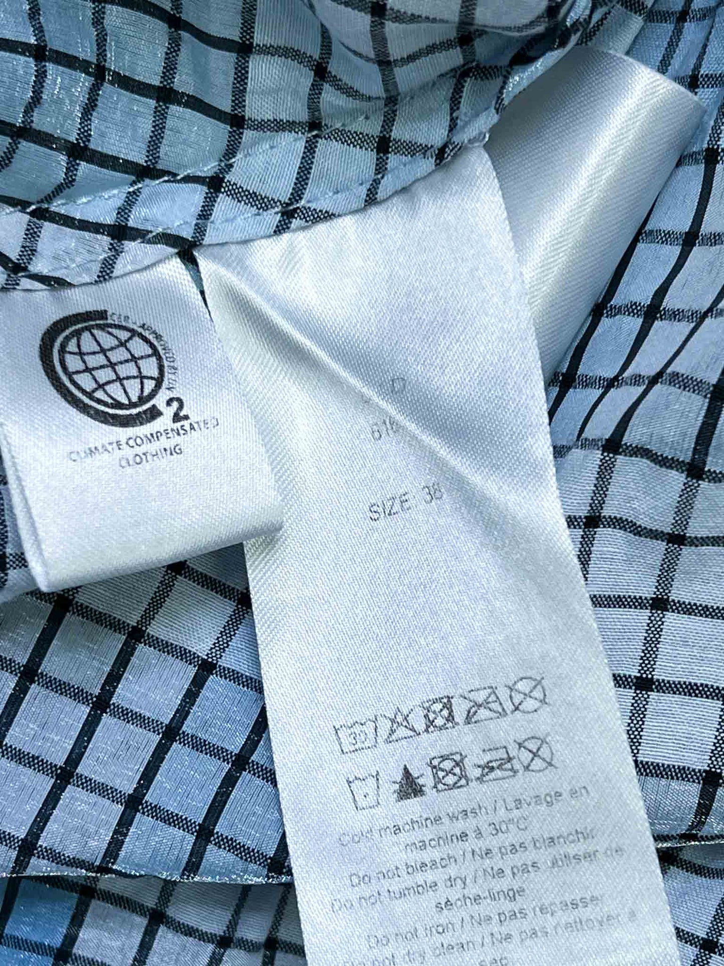 Size 10 | Ganni Seersucker Check Long Dress
