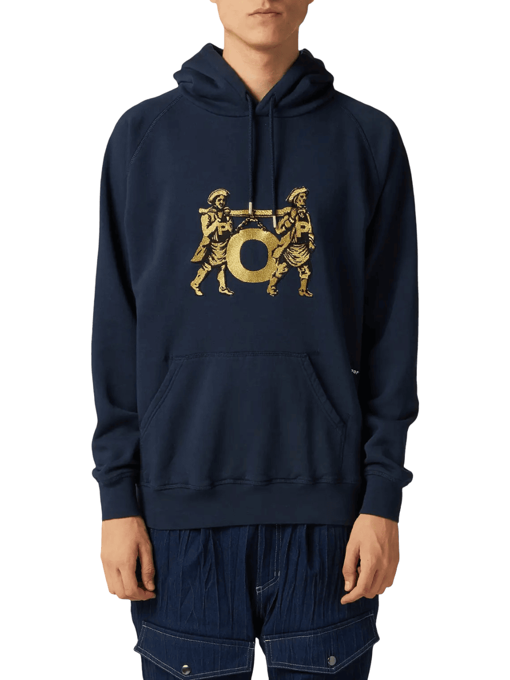 Size M | Pop Trading Company Navy Cotton Jumper