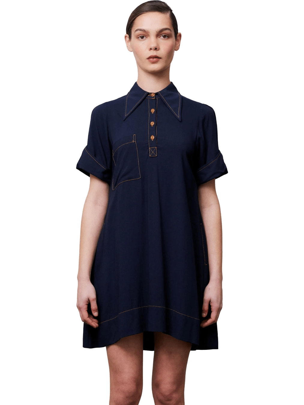 Size 8 | Leonard St Navy Strawberry Fields Dress