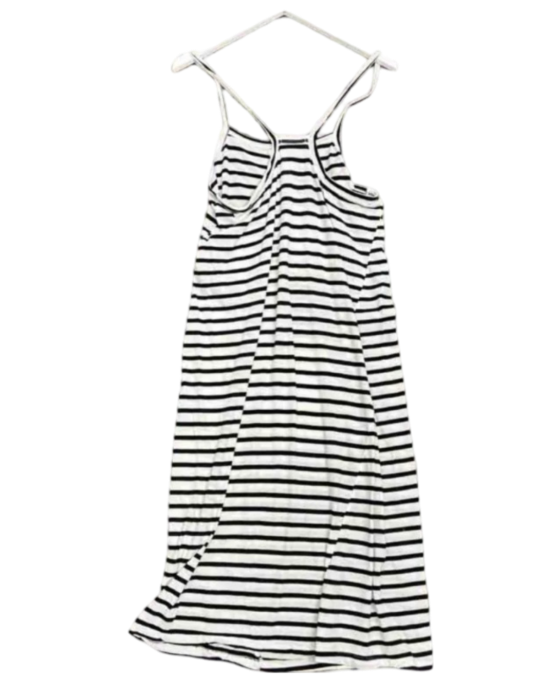 Size S | Bassike Black and White Stripe Organic Cotton Tank Dress