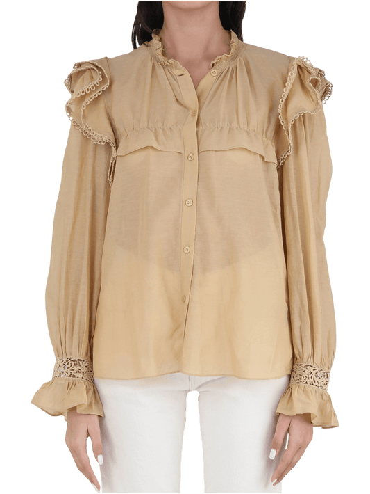 Size 42 (L) | Isabel Marant Étoile Jatedy Cotton Blouse