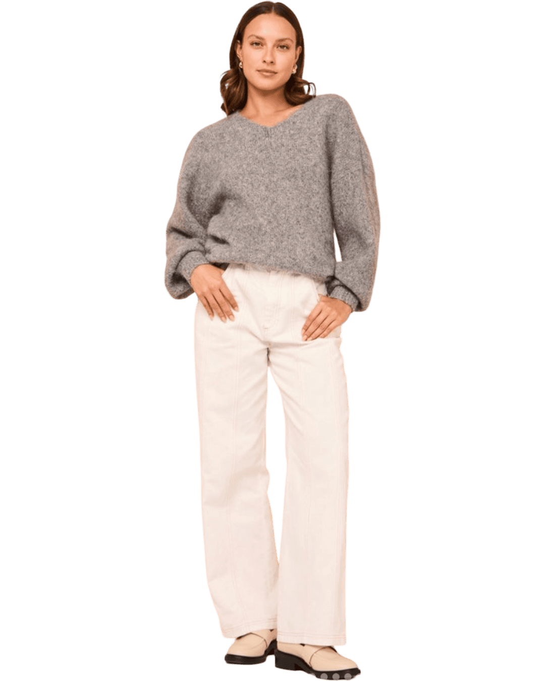 Size L | Friends with Frank The Alexandra V-Neck Jumper