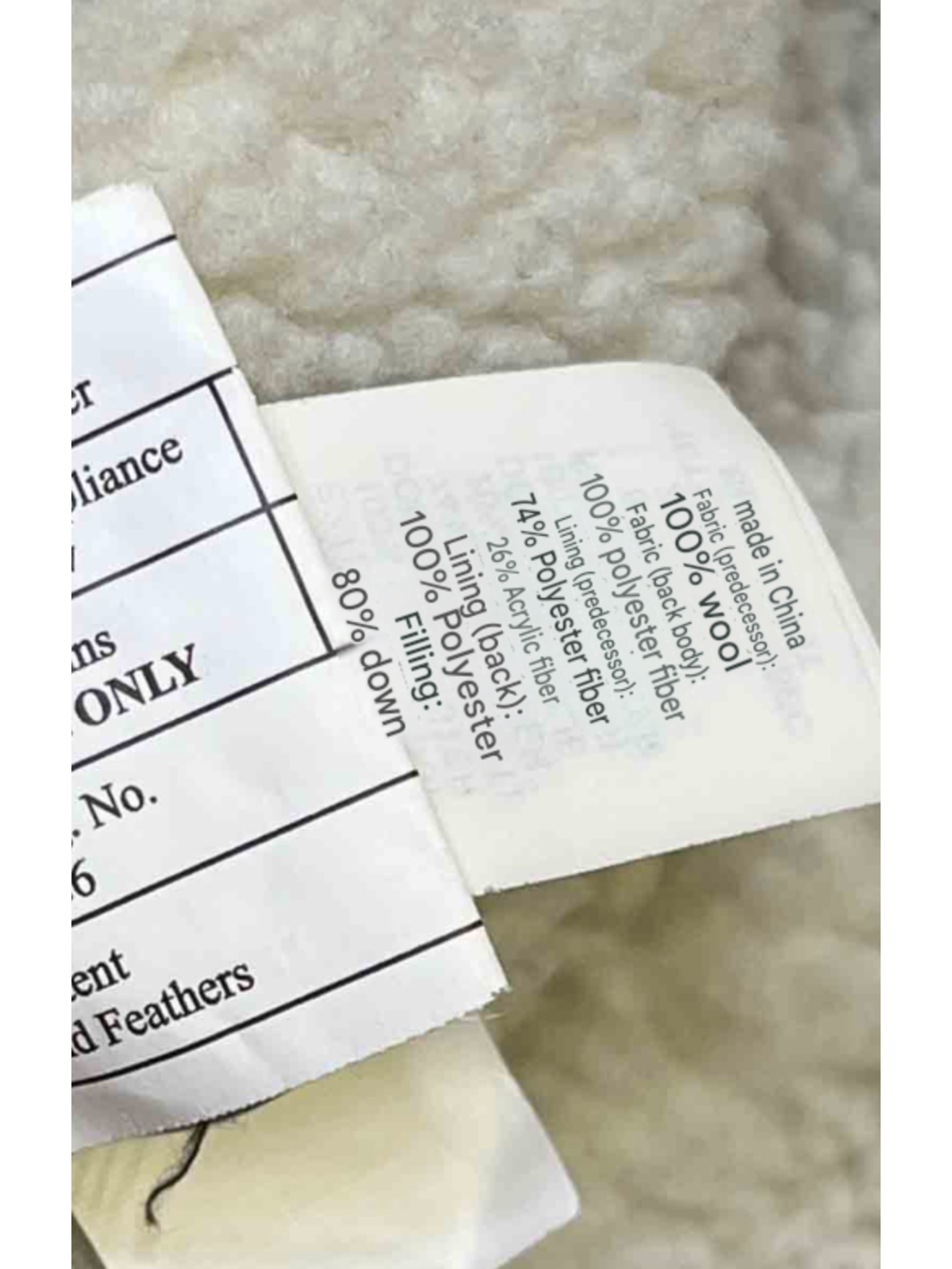 Size S | Jack Spade Wool Blend Down Vest