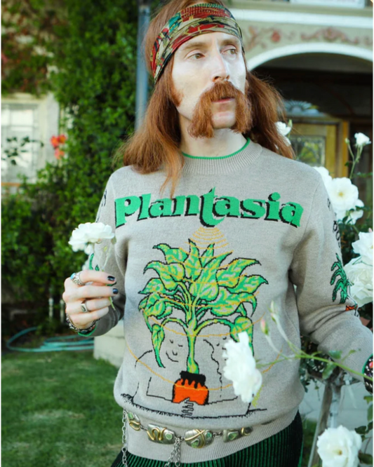 Size S | Wah-Wah 'Plantasia' Merino Wool Jumper