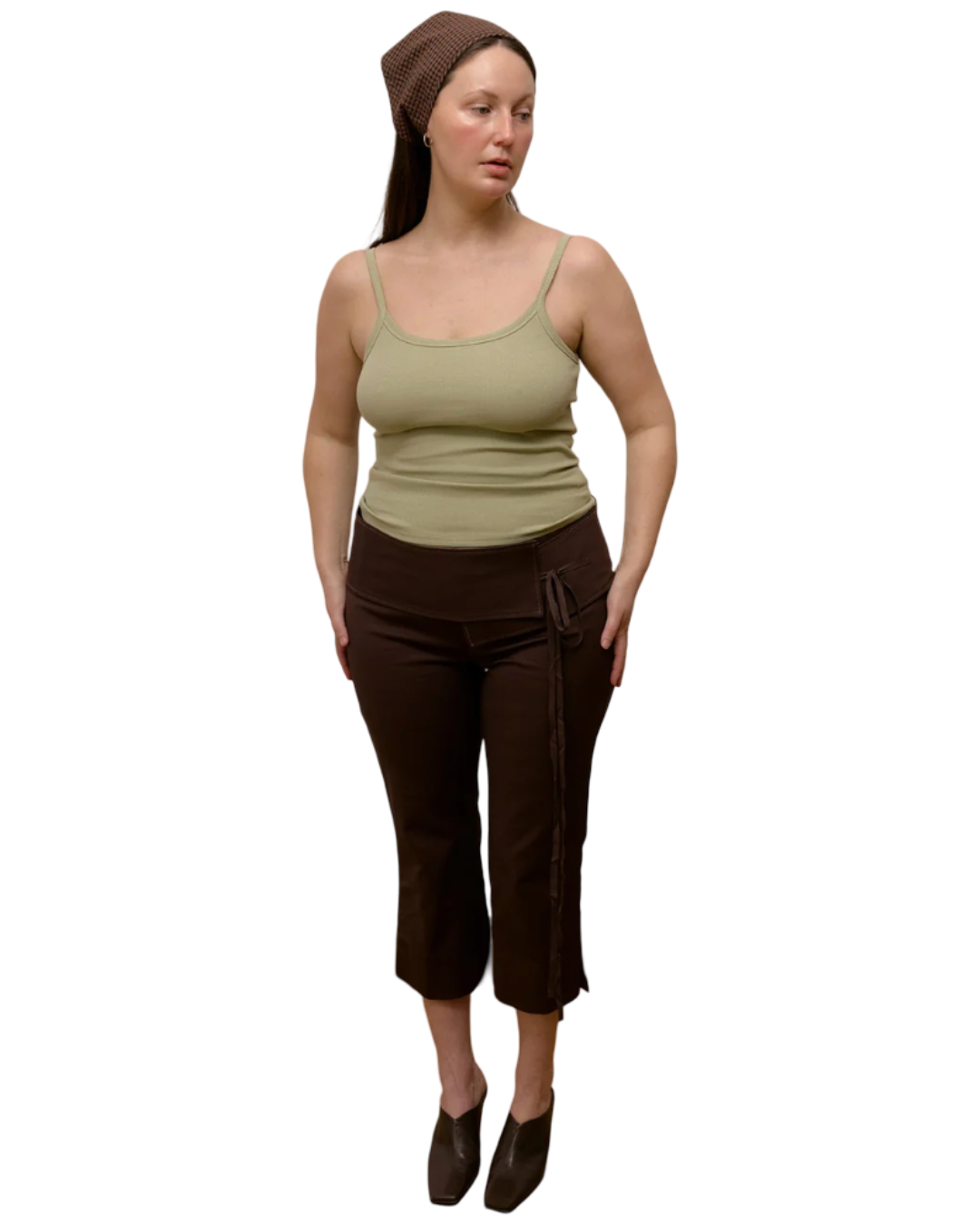 Size 20 | Olga Belted Brown Capri Pants With Tags