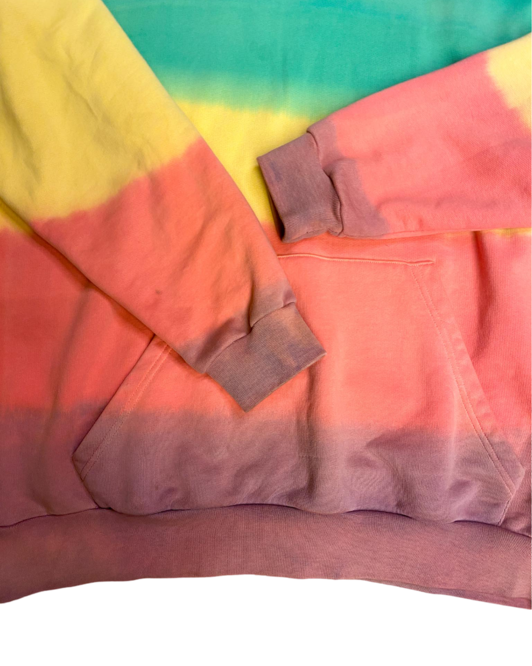 Size M - Palm Angels Rainbow Tie Dye Hoodie