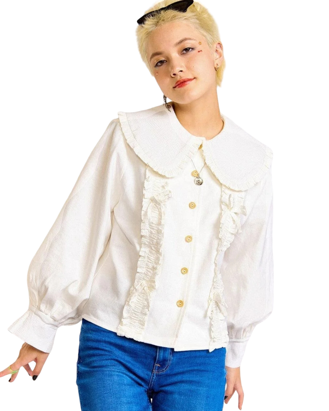 Size 4XL | Kina & Tam Tongue Tied Collared Shirt
