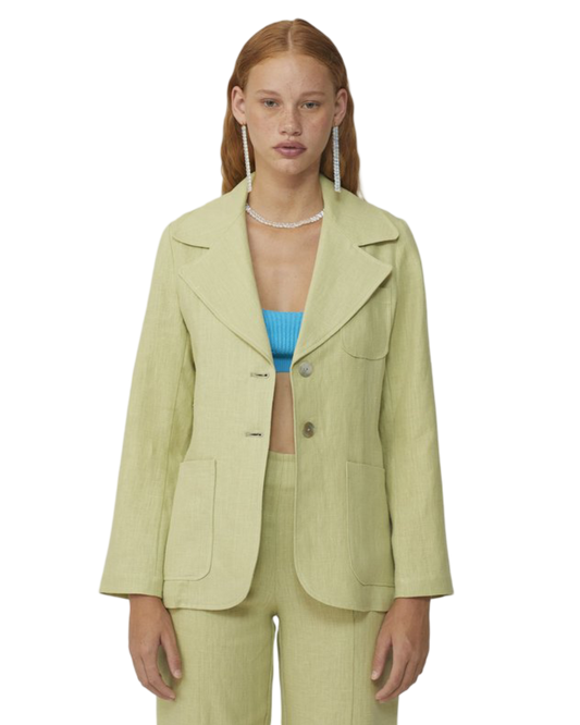 Size 38 (10) | Paloma Wool 'Dallas' Linen Blazer Jacket