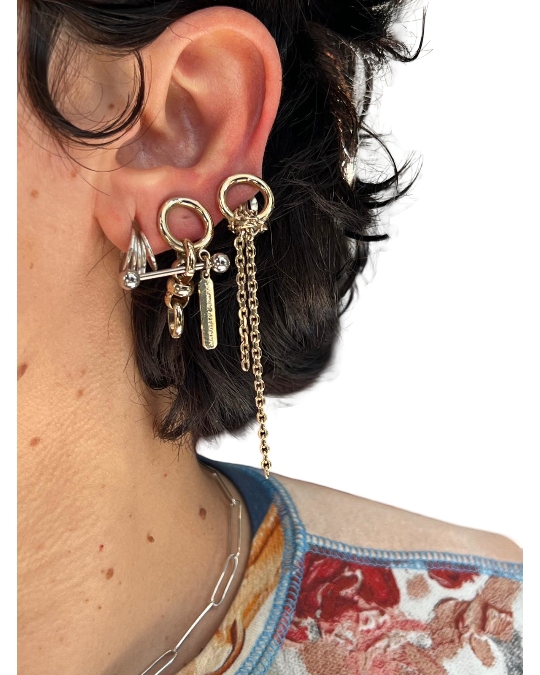 Justine Clenquet Gold Earrings