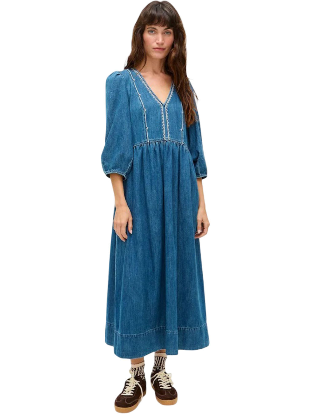 Size 16 | Oliver Bonas Blue Denim Midi Dress
