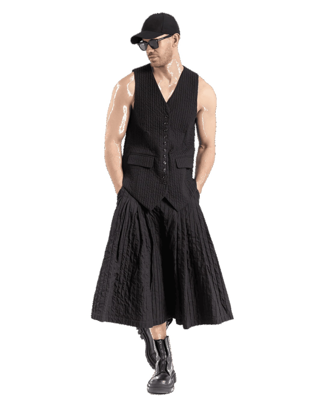 Size 2 (M) | Et Al Crinkled Yasugi Vest NWT