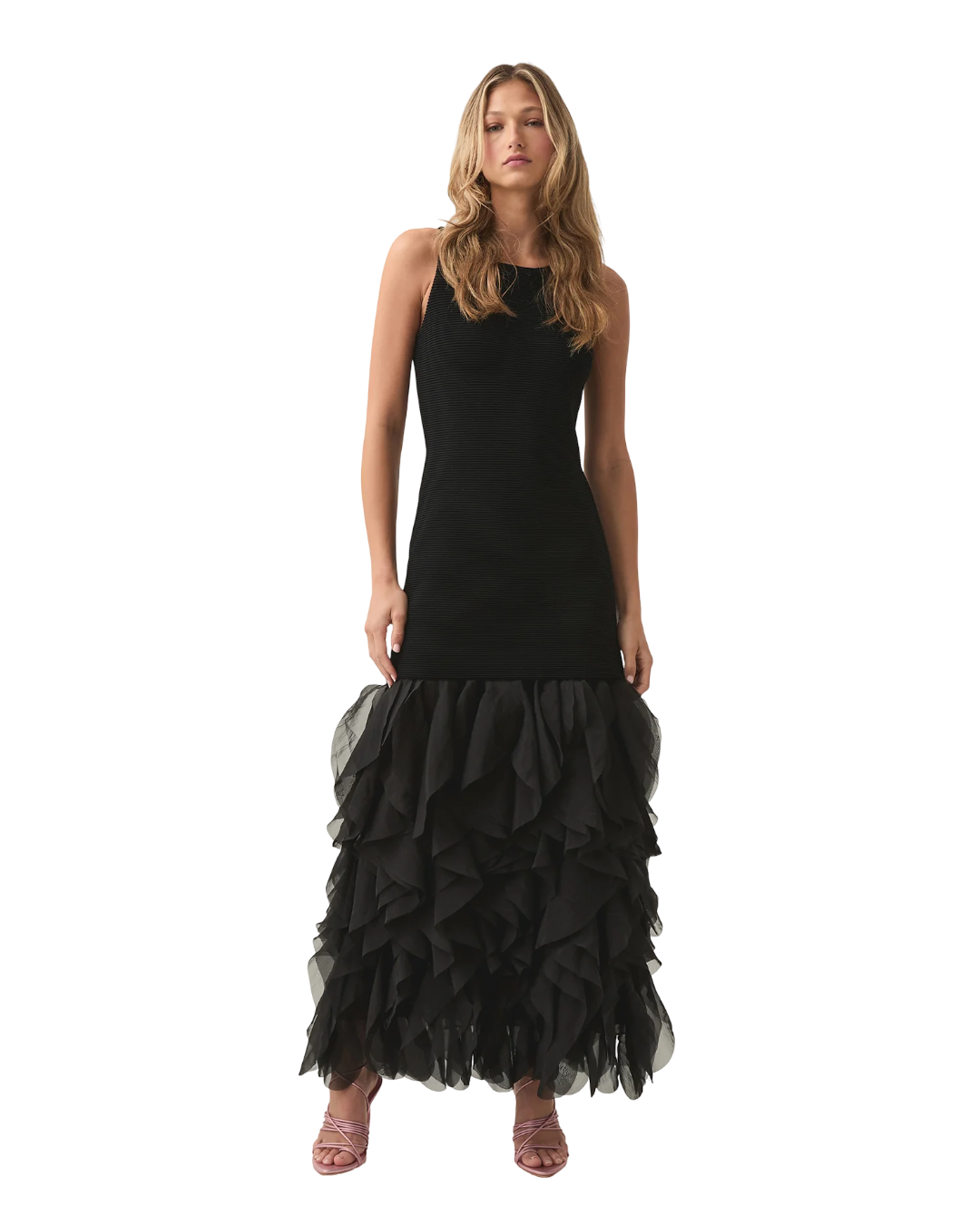 Size S | Aje Black Elations Knit Maxi Dress