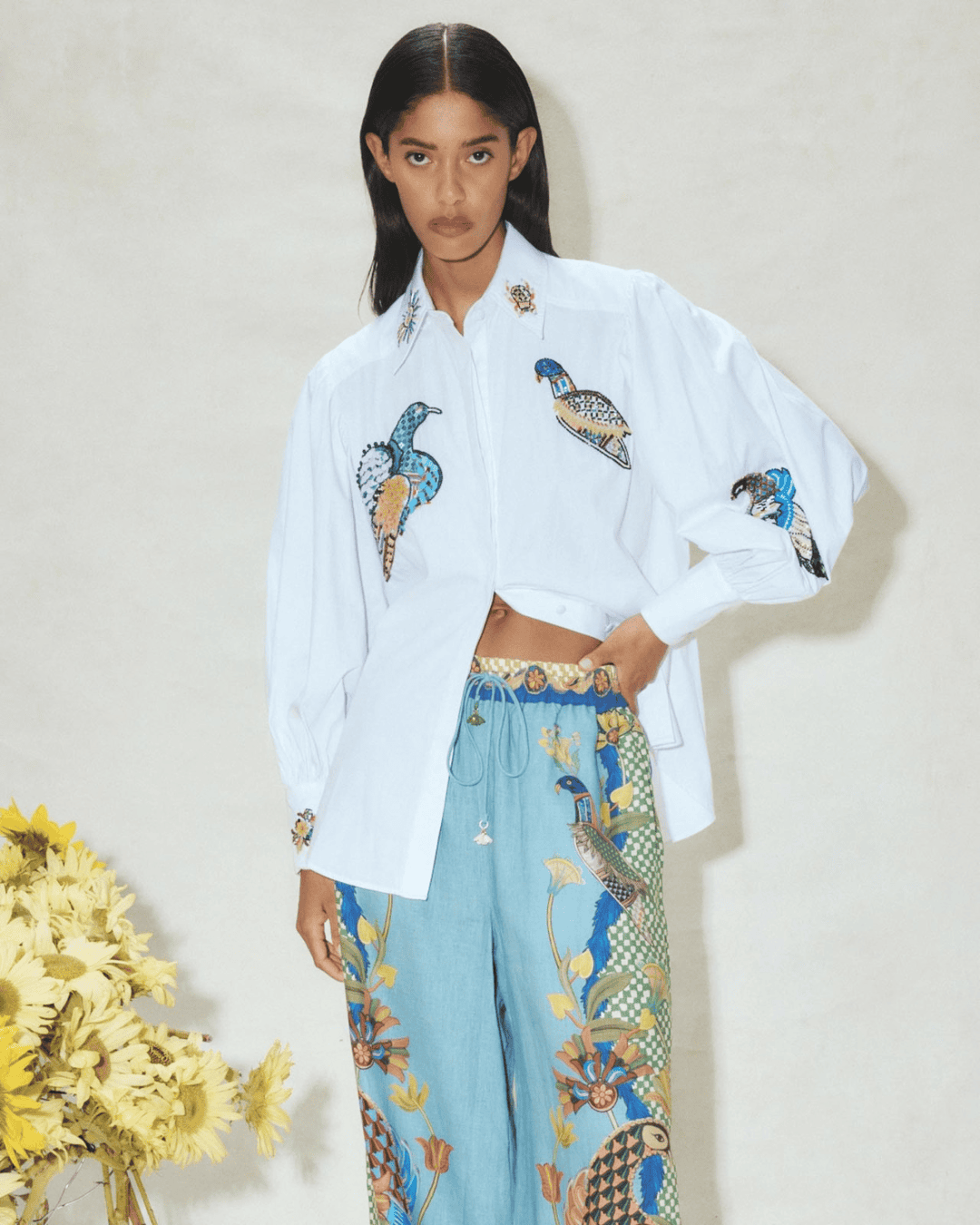 Size 14 | Alémais Rowena Beaded Shirt