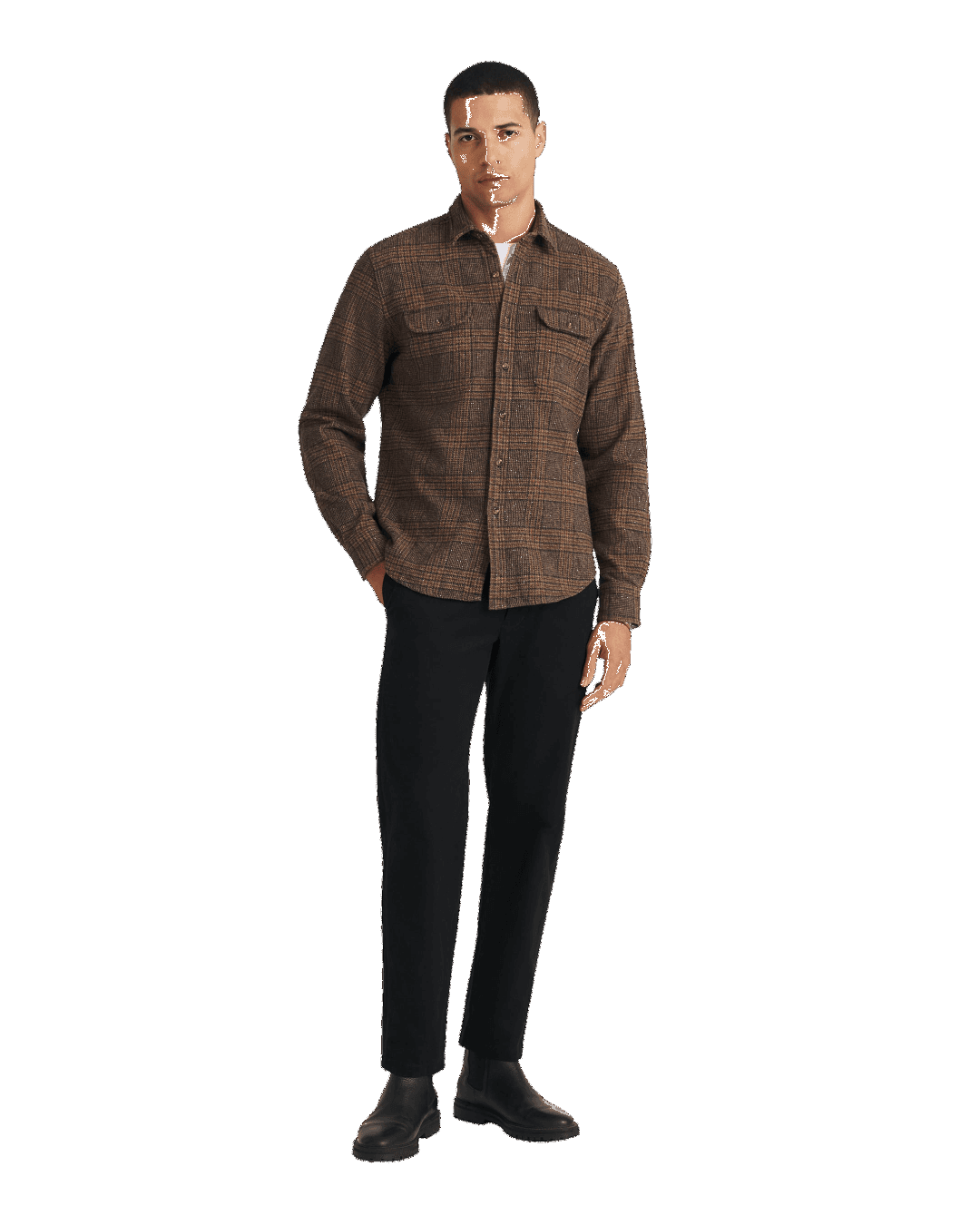 Size L | Proper Cloth Hickory Plaid Shirt