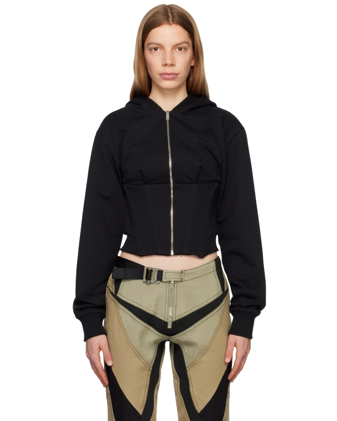 Size 12 (L) | Dion Lee Black Corset Jumper