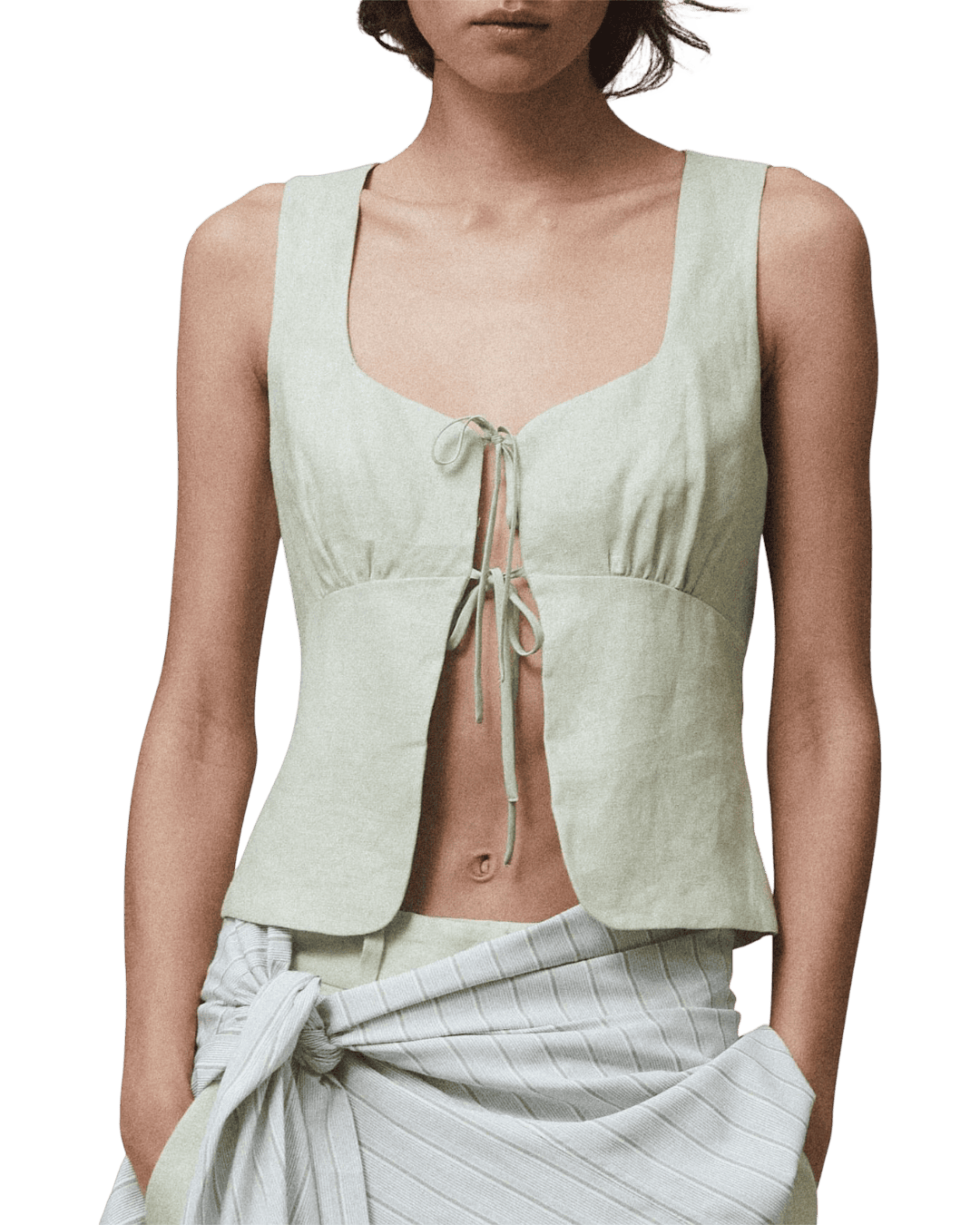 Size M/L | Blanca Tie Front Top