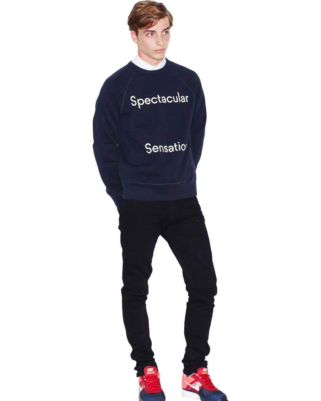Size L | Acne Studios Navy 'Spectacular Sensation' Sweatshirt