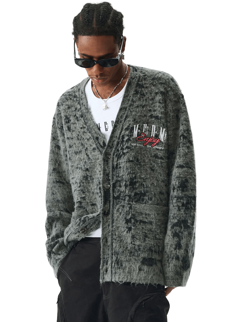 Size L | Mr Enjoy Da Money (MEDM) Knitted Cardigan