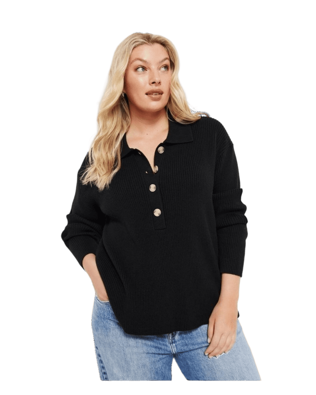 Size 4XL | Commonry Ribbed Cotton Blend Jumper
