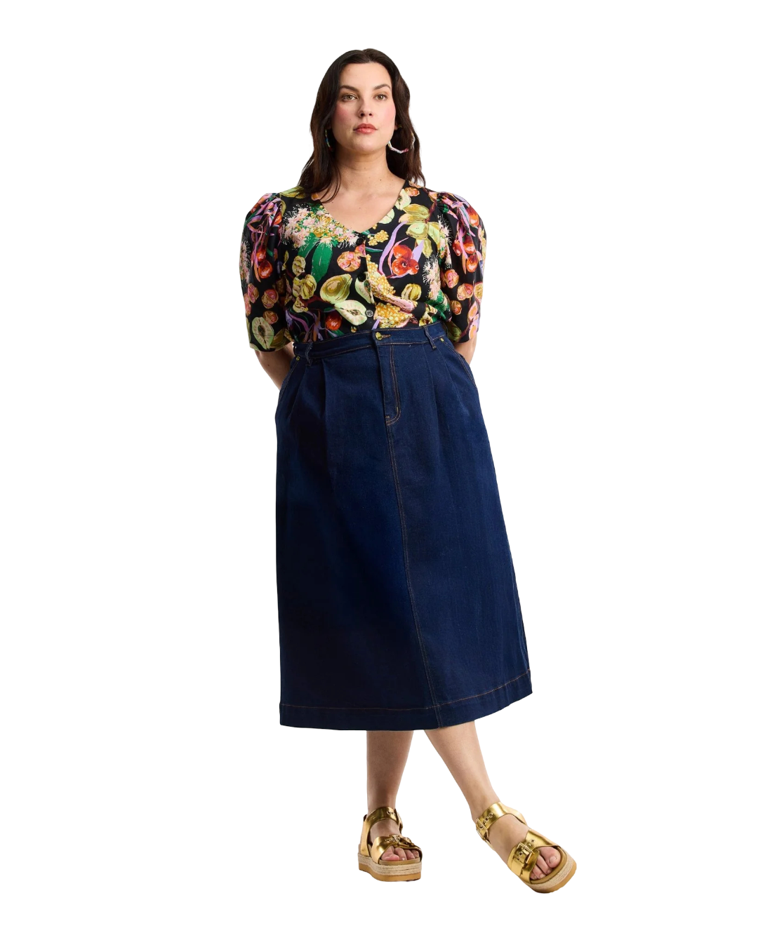 Size 16 | OBUS Blue Denim Skirt