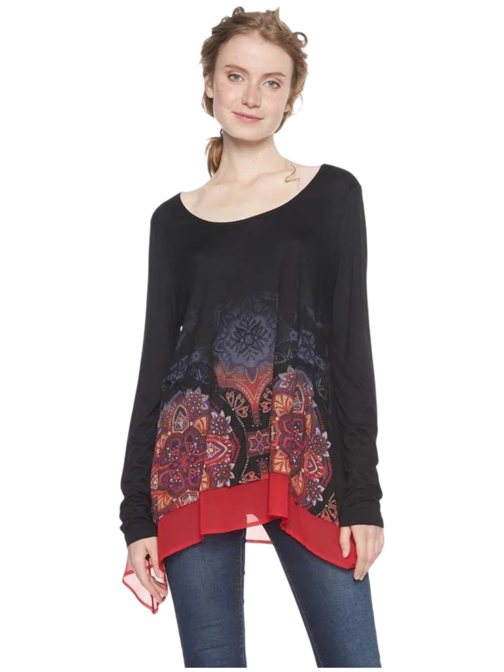 Size L | Desigual Longline Olga Top