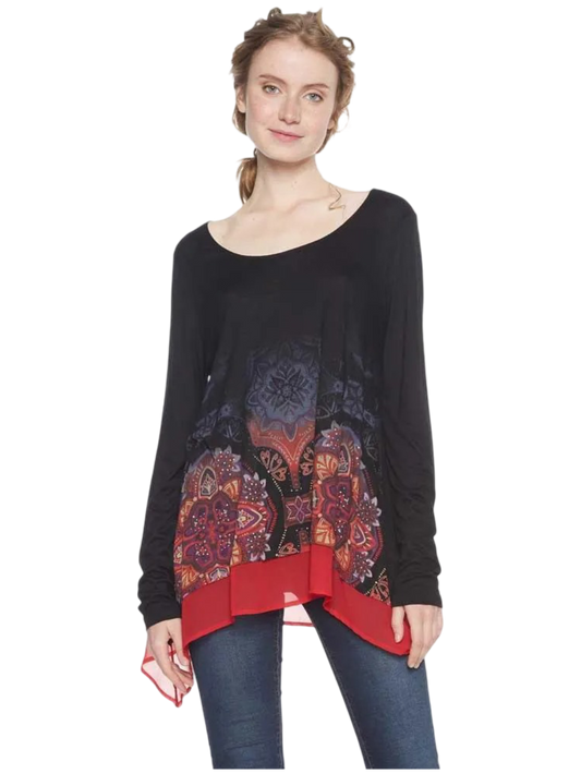 Size L | Desigual Longline Olga Top