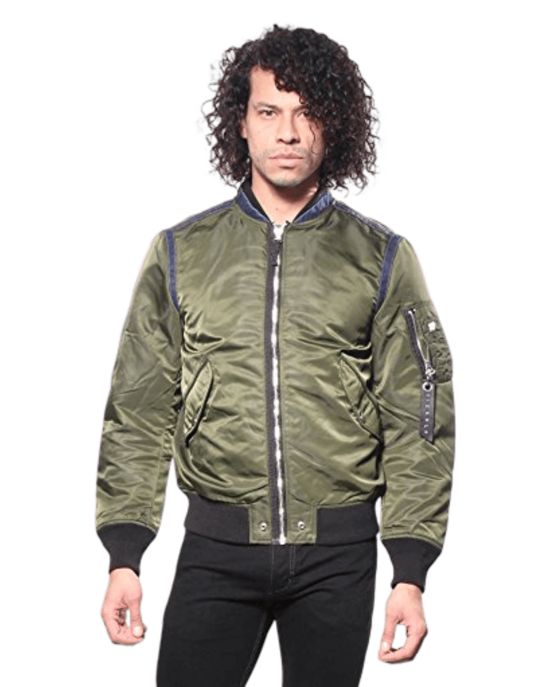 Size L | Diesel Nylon Satin Bomber Jacket