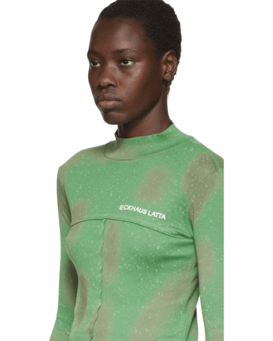 Size M | Eckhaus Latta Lapped Turtleneck Top