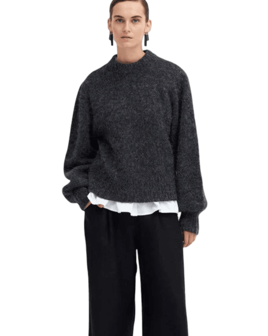Size 10 | Elk Fuzzy Wool Blend Jumper