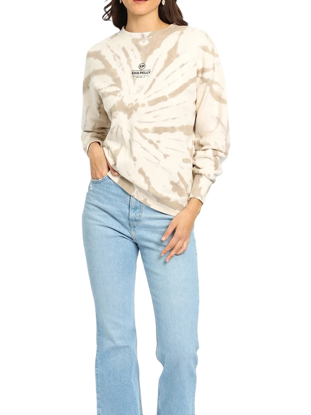 Size 8 | Ena Pelly Core Logo Tie-Dye Sweatshirt
