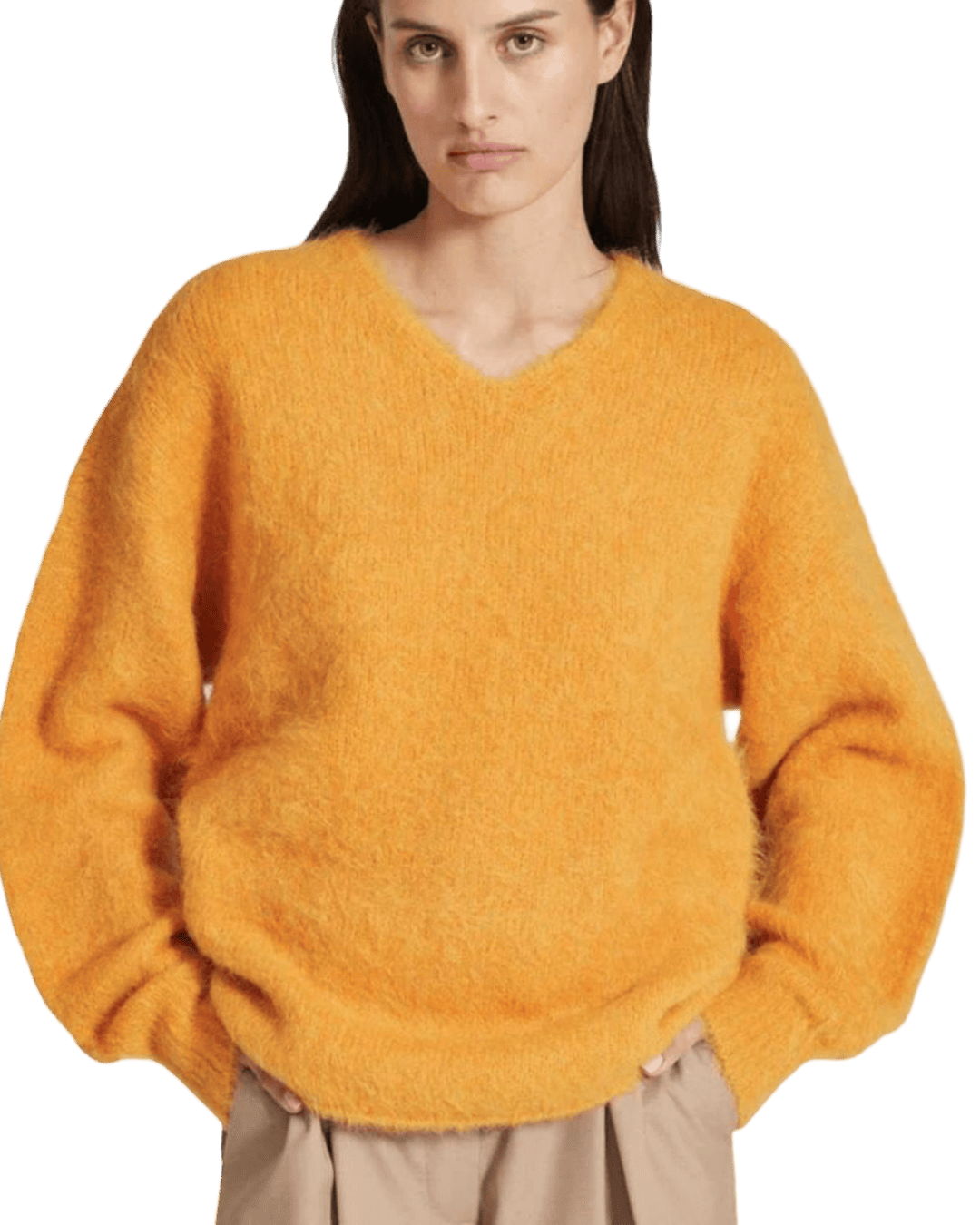 Size L | Friends with Frank Mohair Blend V-Neck Jumper
