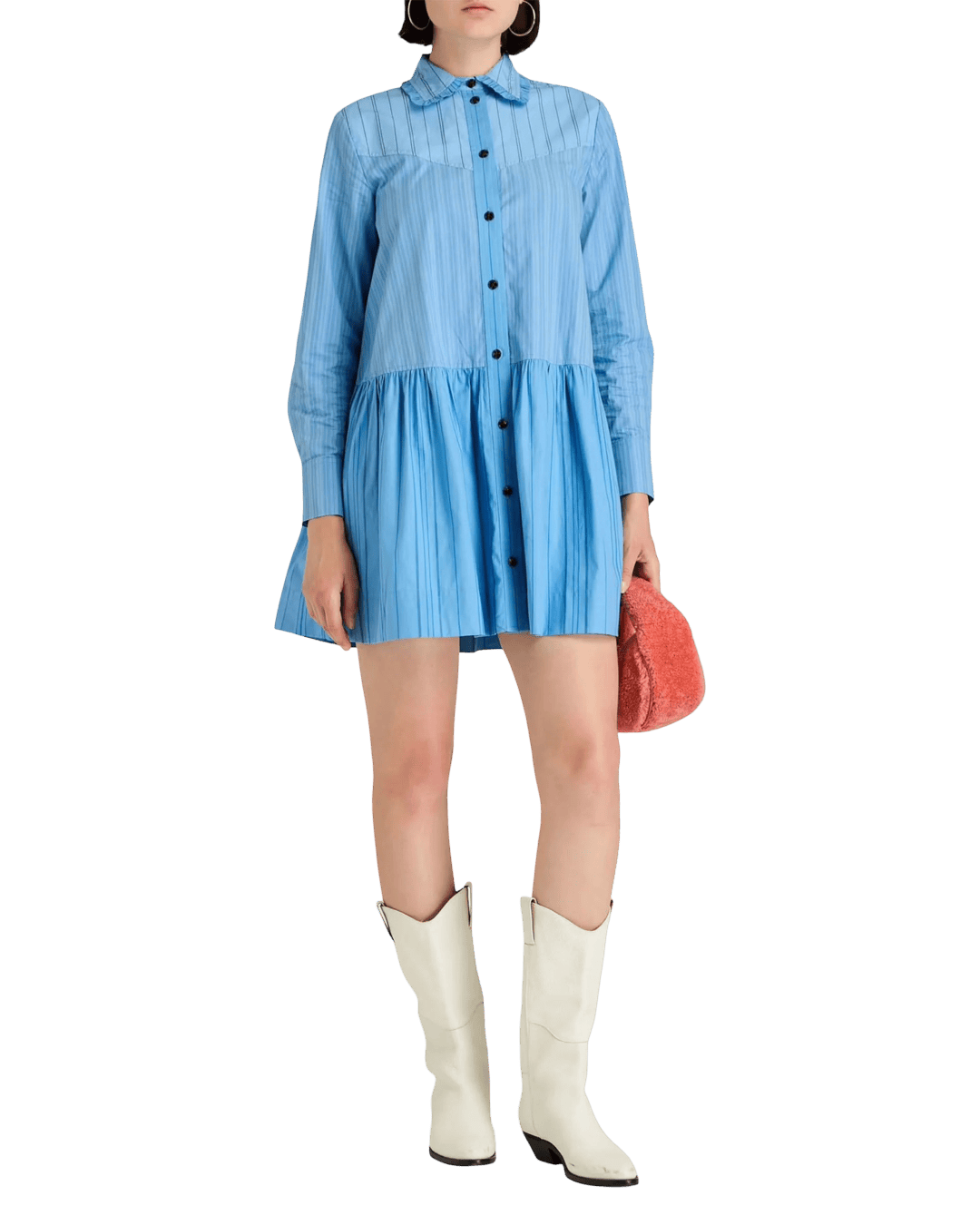 Size XS | Ganni Striped Cotton Dress