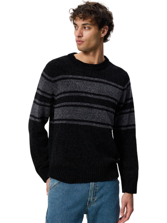 Size M | Abrand Jeans Stripe Chenille Crew Jumper
