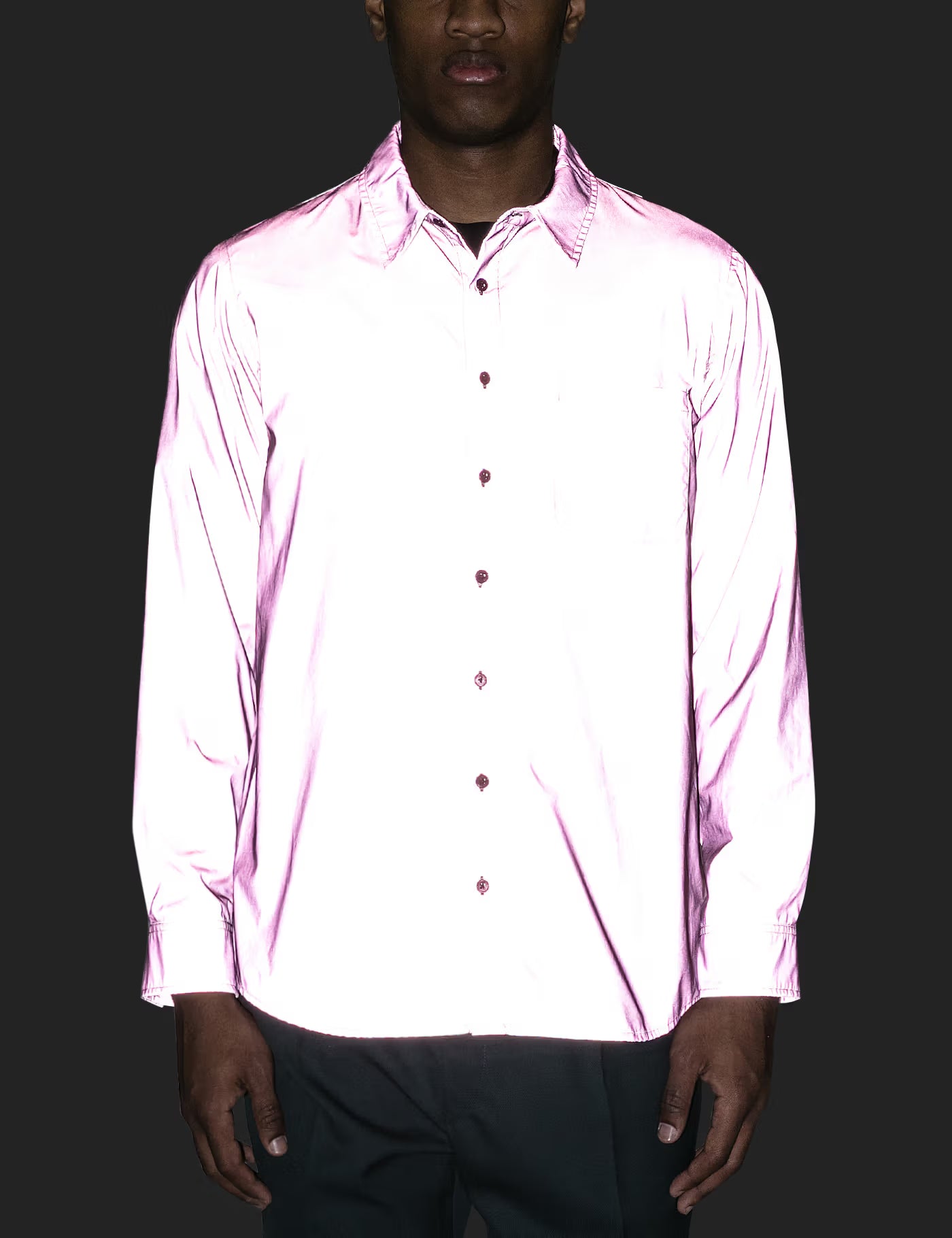Size XS/S | Sies Marjan Pink Sander Washed Iridescent Shirt