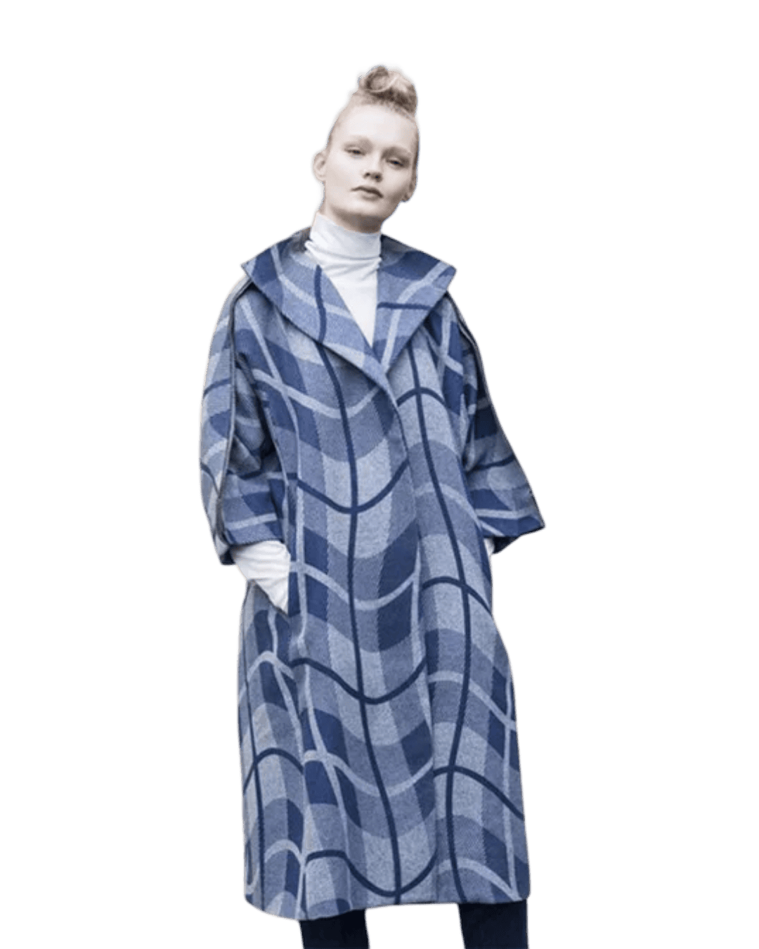 Size S | Verner Wool Check Coat