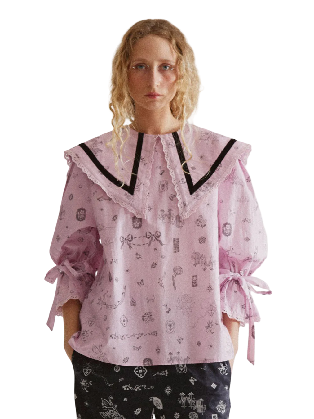 Size 10 | Damson Madder Organic Cotton Candice Blouse