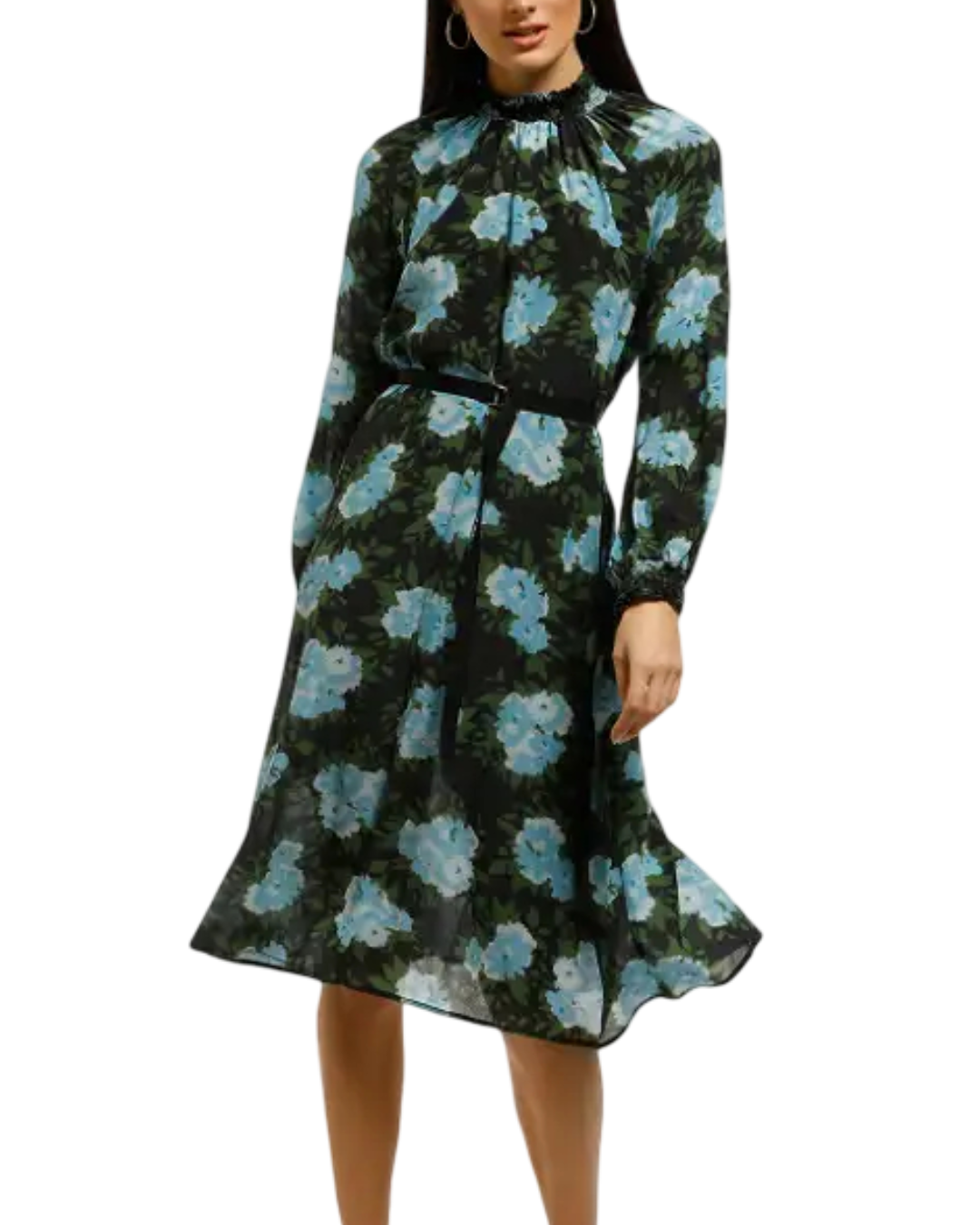 Size L | Kate Sylvester Rosalee Digital Floral Dress W/O Belt