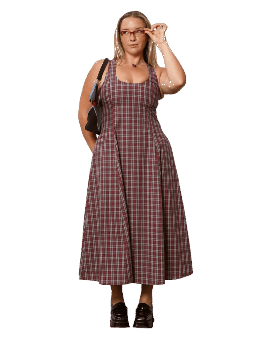Size 4XL | Katherine Lou Cotton Plaid Annabel Dress